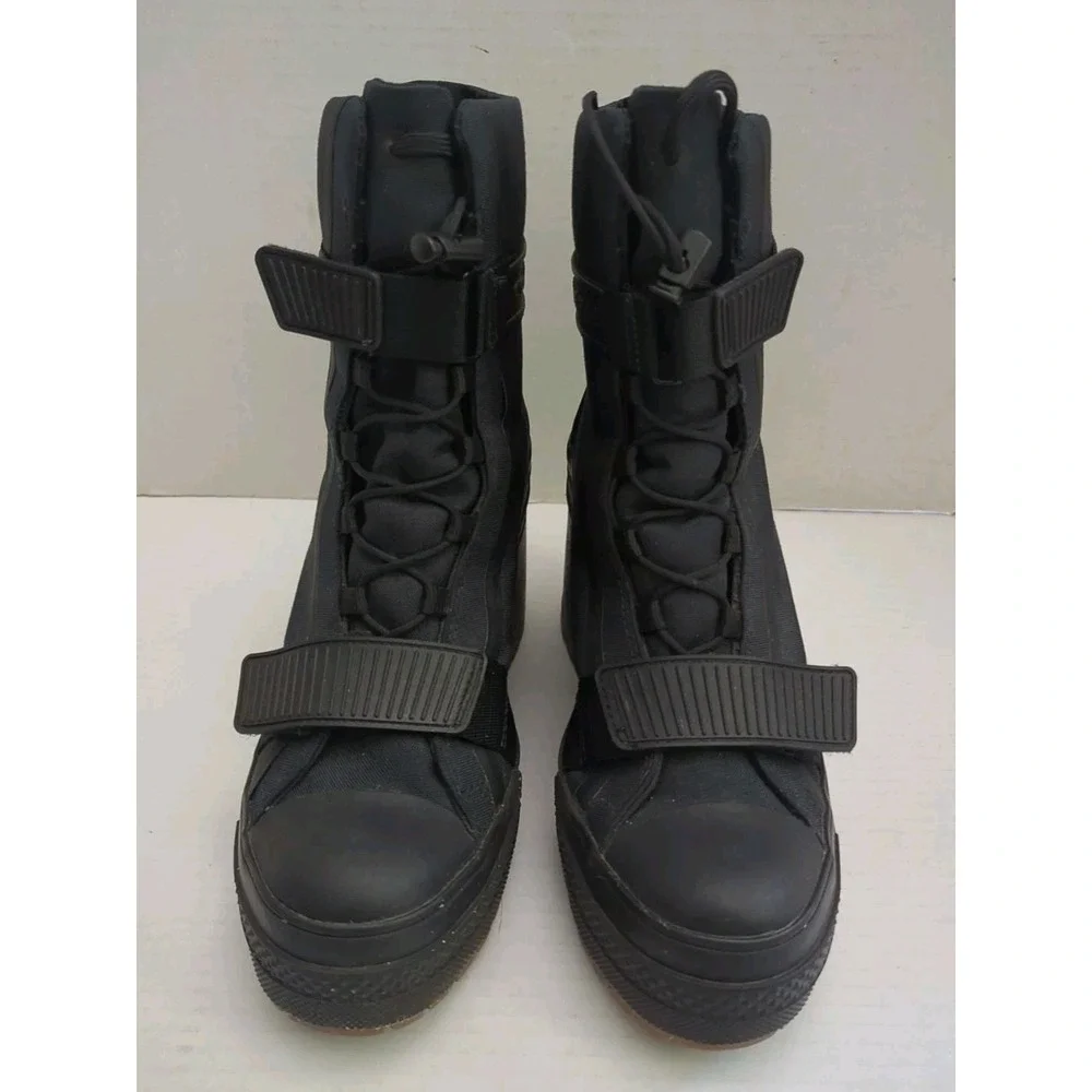 Converse Black Lace Up Boots - Picture 5 of 14